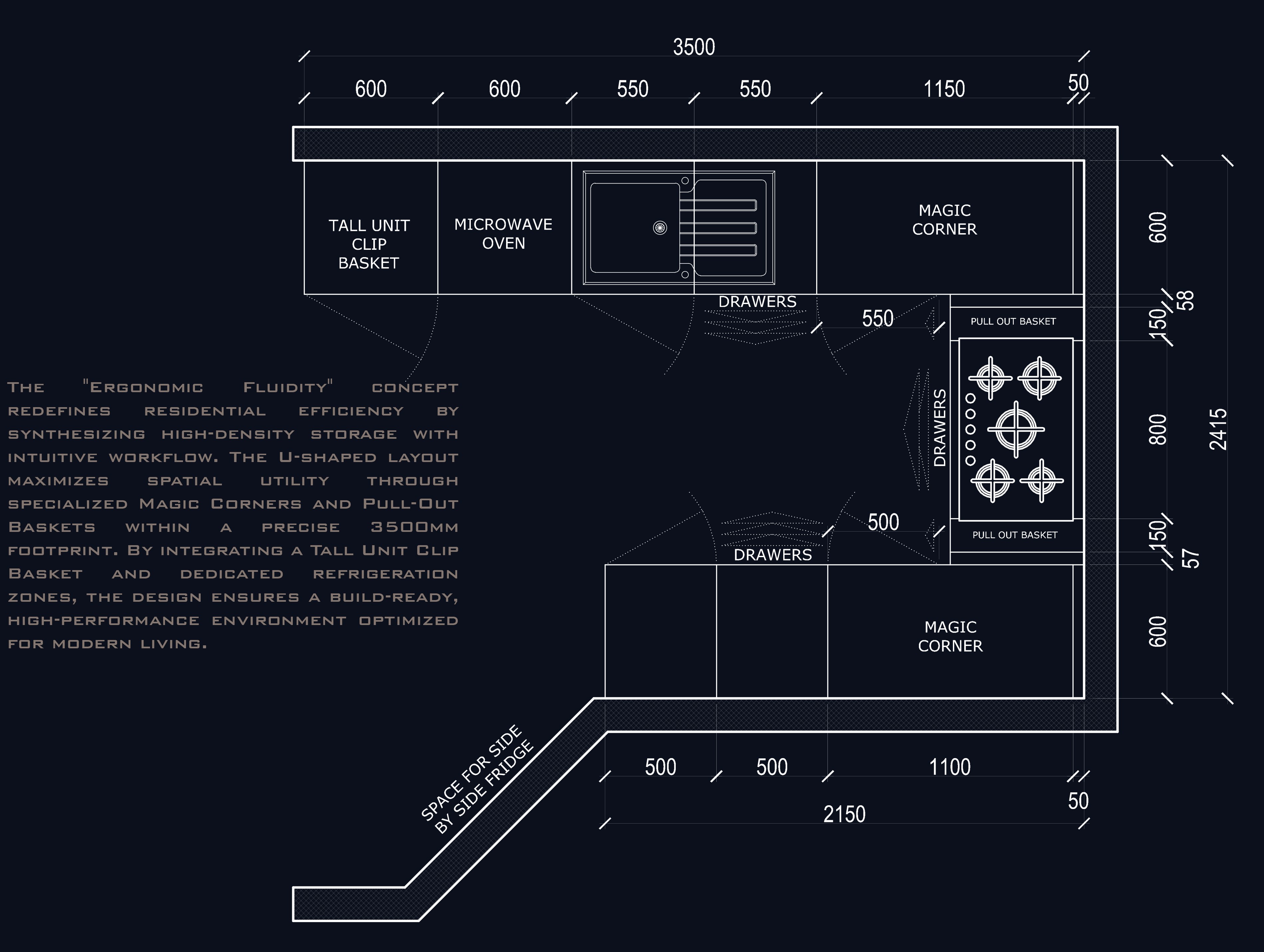 Hospitality kitchen — view 1